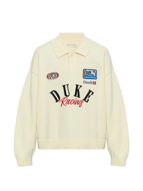 DUKE & DEXTER DR4 patch-embellished polo shirt