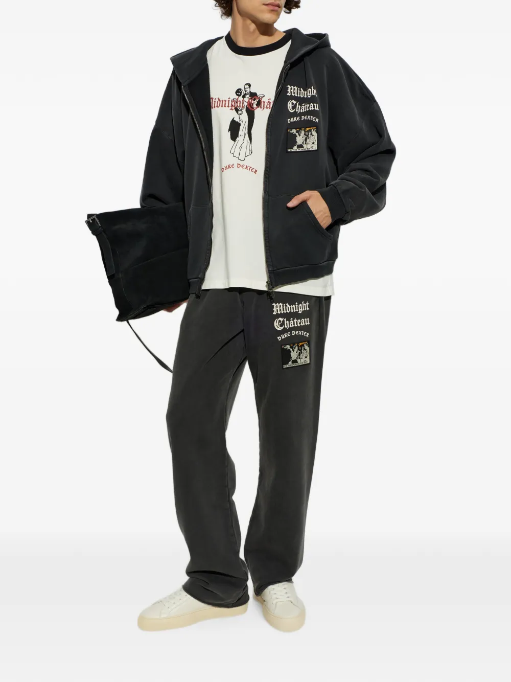 DUKE & DEXTER T-shirt met print Wit