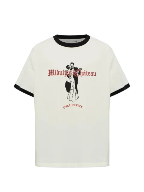 DUKE & DEXTER graphic-print ringer t-shirt