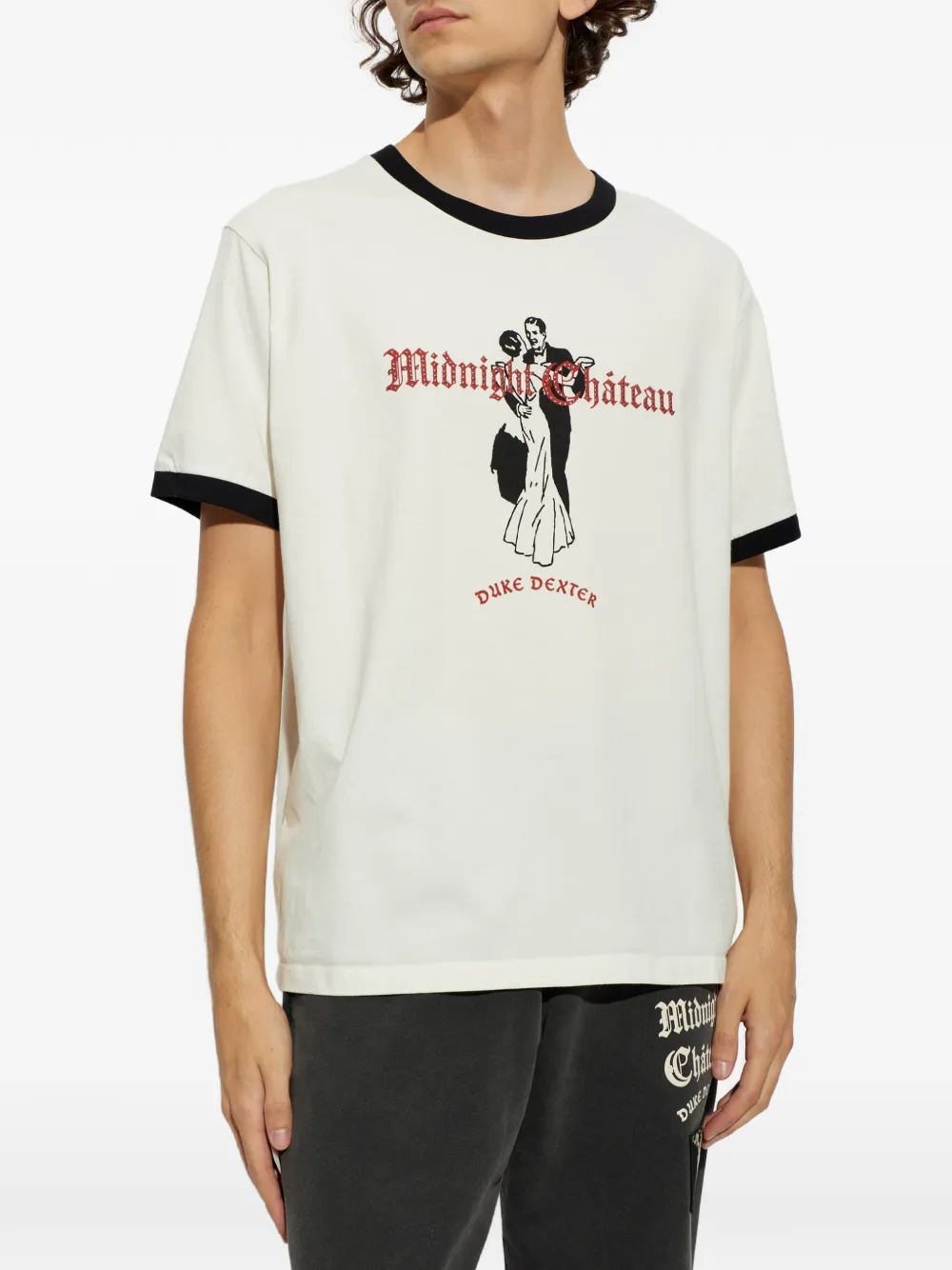 DUKE & DEXTER T-shirt met print Wit