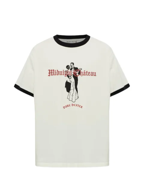 DUKE & DEXTER graphic-print ringer t-shirt