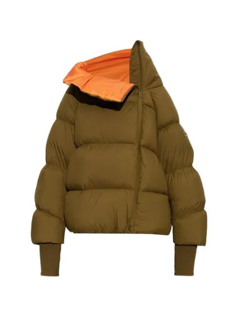 GANNI quilted asymmetric-zip jacket