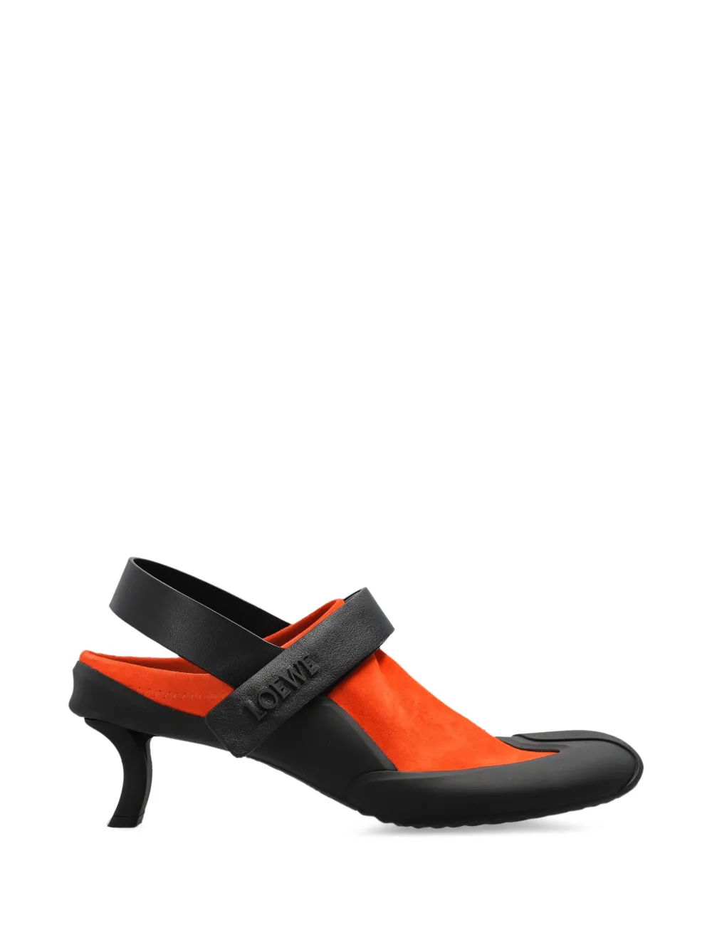 LOEWE Dive touch-strap pumps - Orange