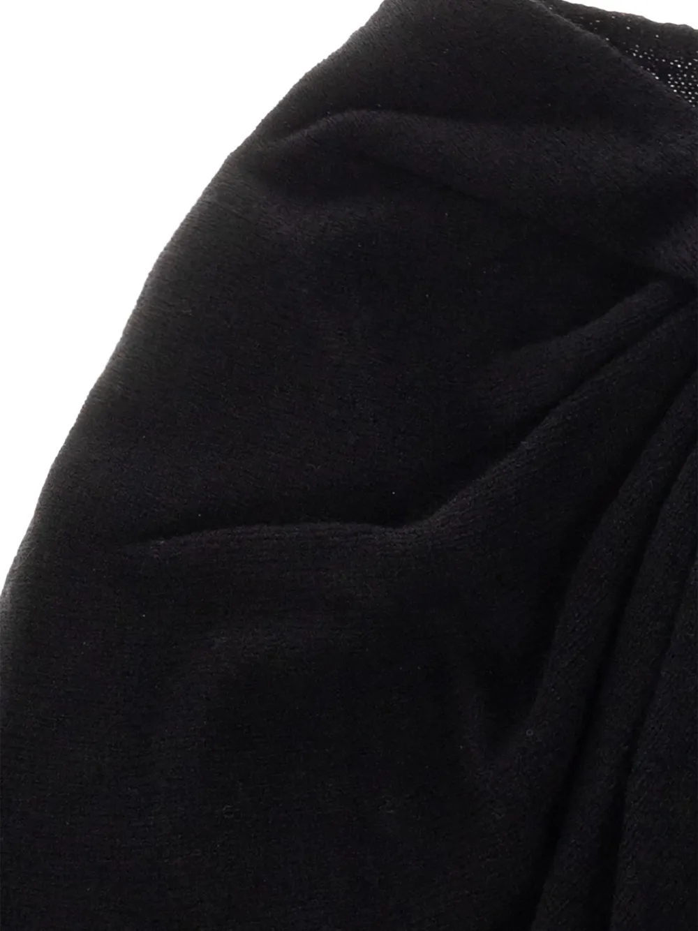 By Malene Birger Pinne knot-detail poncho Zwart