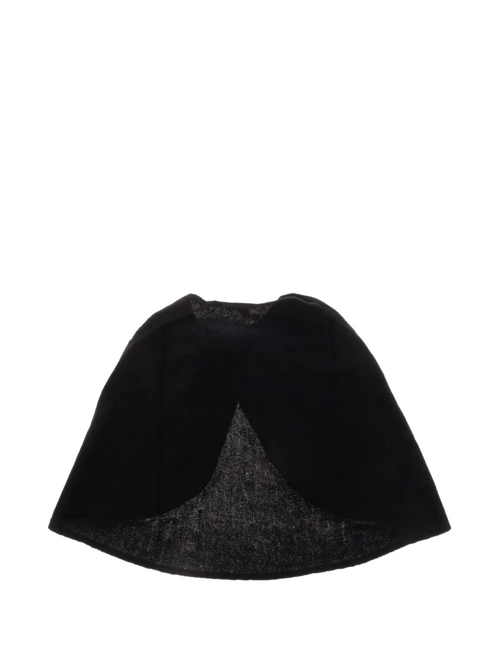 By Malene Birger Pinne knot-detail poncho Zwart