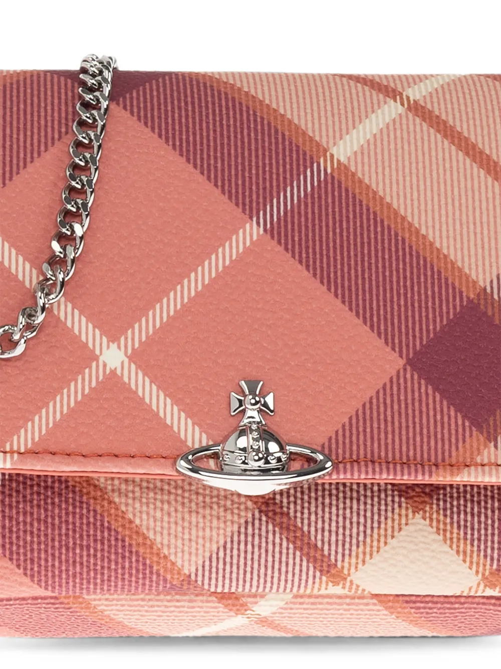 Vivienne Westwood Orb geruite mini-tas Rood