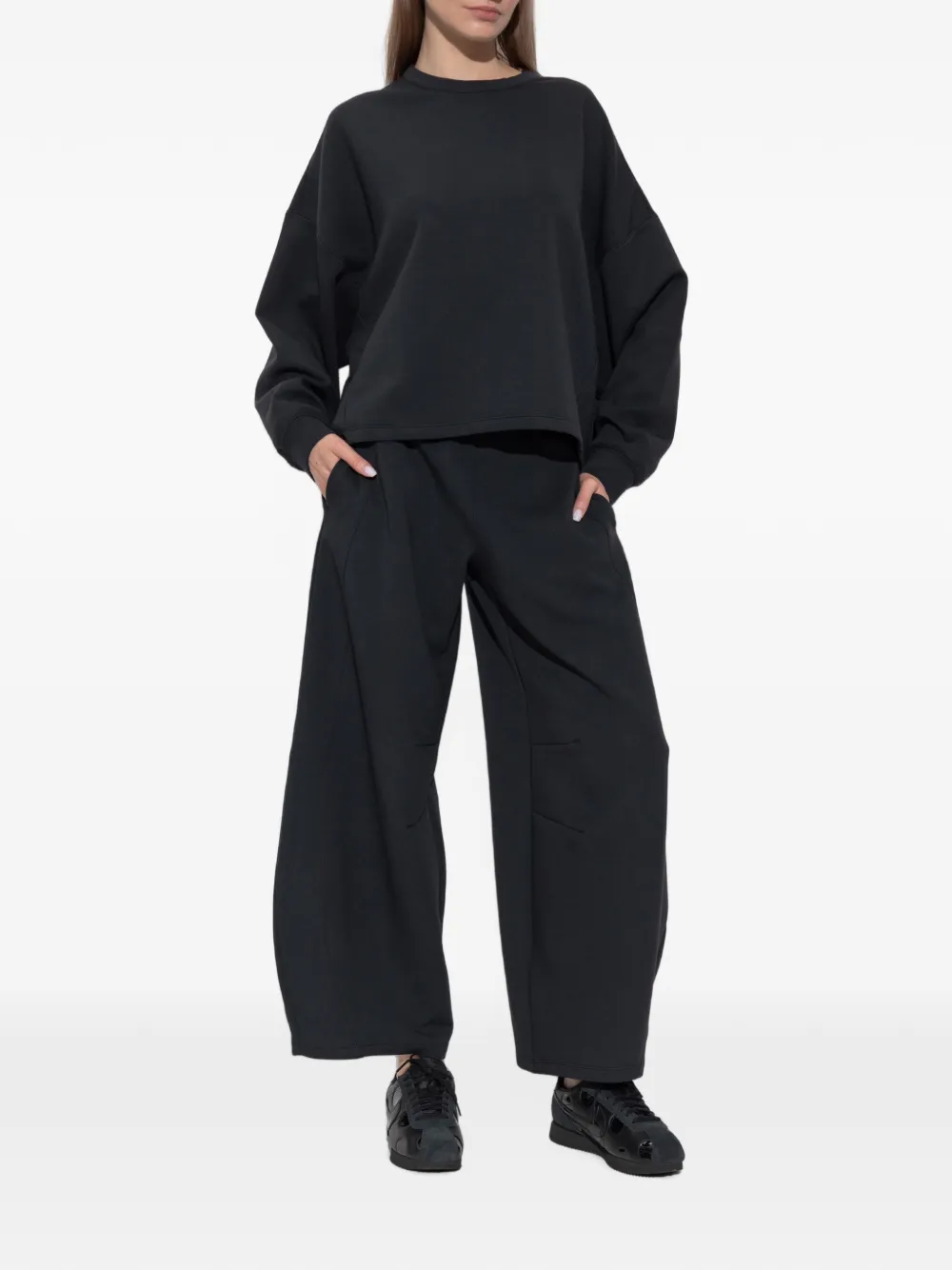 Nike 24.7 Impossibly Soft oversized long-sleeve sweatshirt Zwart