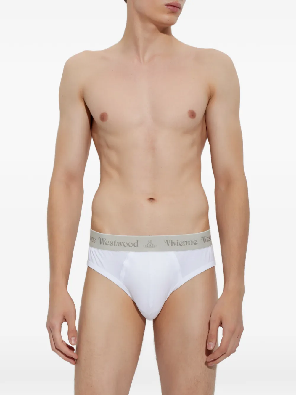 Vivienne Westwood Drie boxershorts met logoband Wit