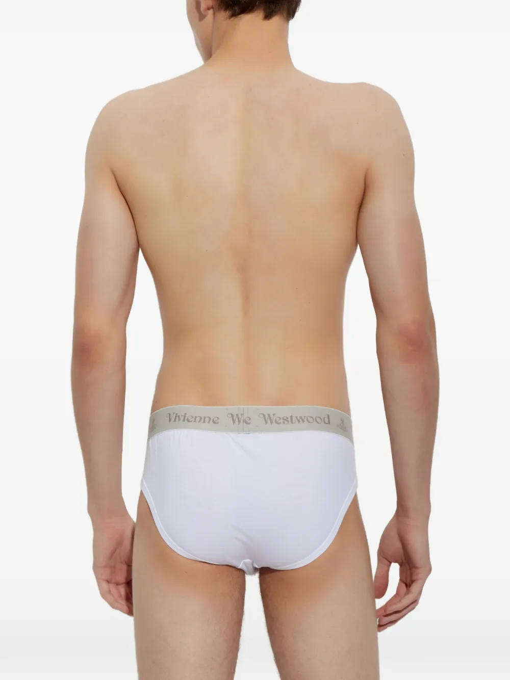 Vivienne Westwood Drie boxershorts met logoband Wit