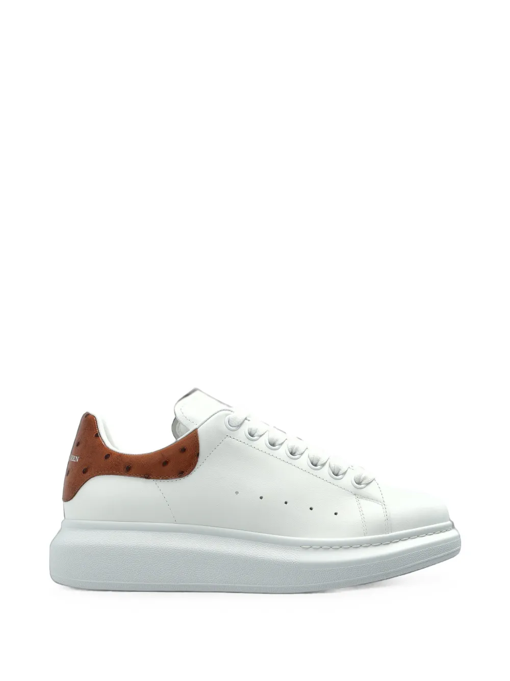Alexander McQueen Oversized ostrich-effect sneakers