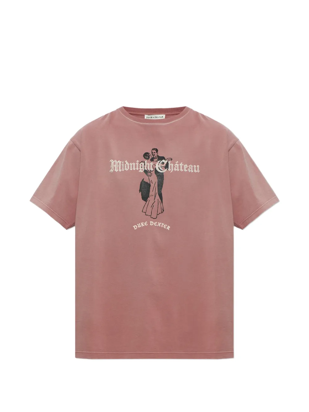 DUKE & DEXTER Midnight Chateau T-Shirt mit Print - Rosa