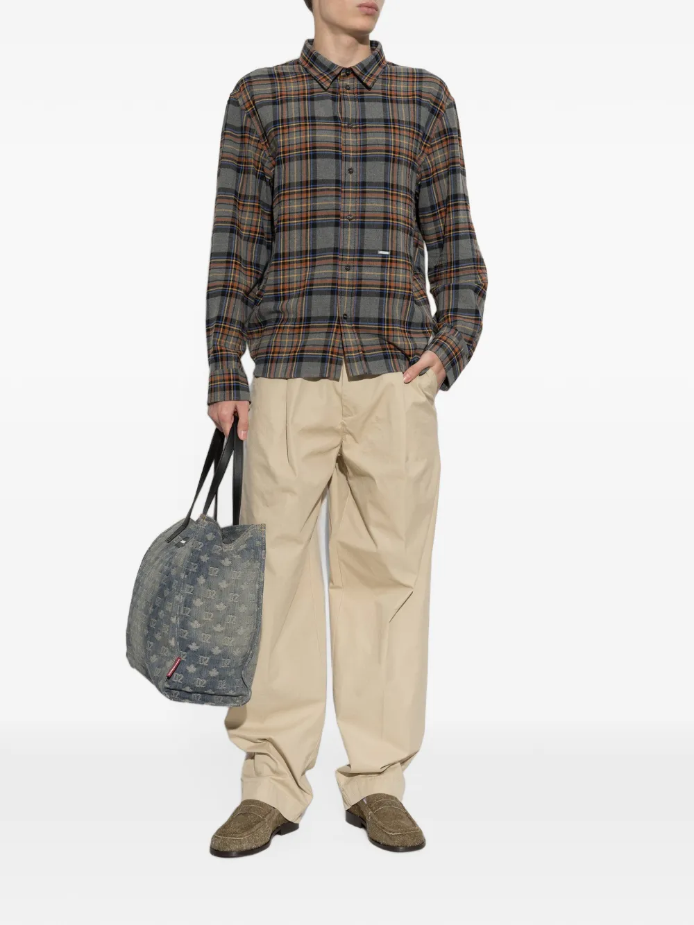 DSQUARED2 Geplooide pantalon Beige