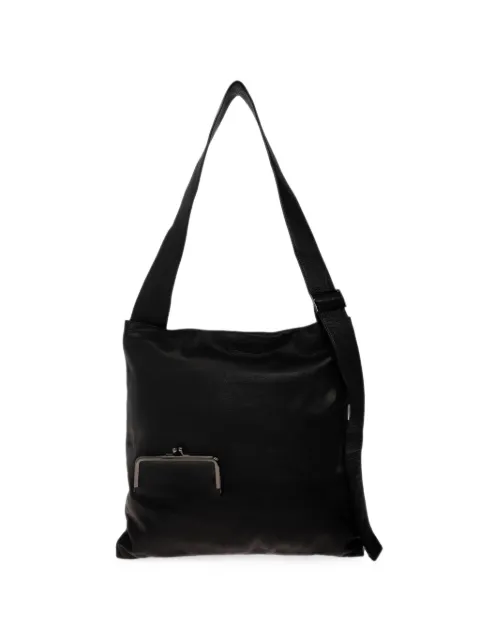 Discord Yohji Yamamoto clasp-detail leather shoulder bag