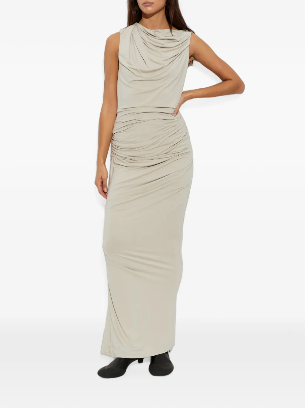 ENTIRE STUDIOS Gedrapeerde mouwloze top Beige