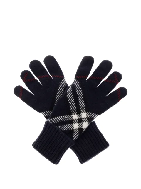Burberry Check Handschuhe aus Kaschmirgemisch