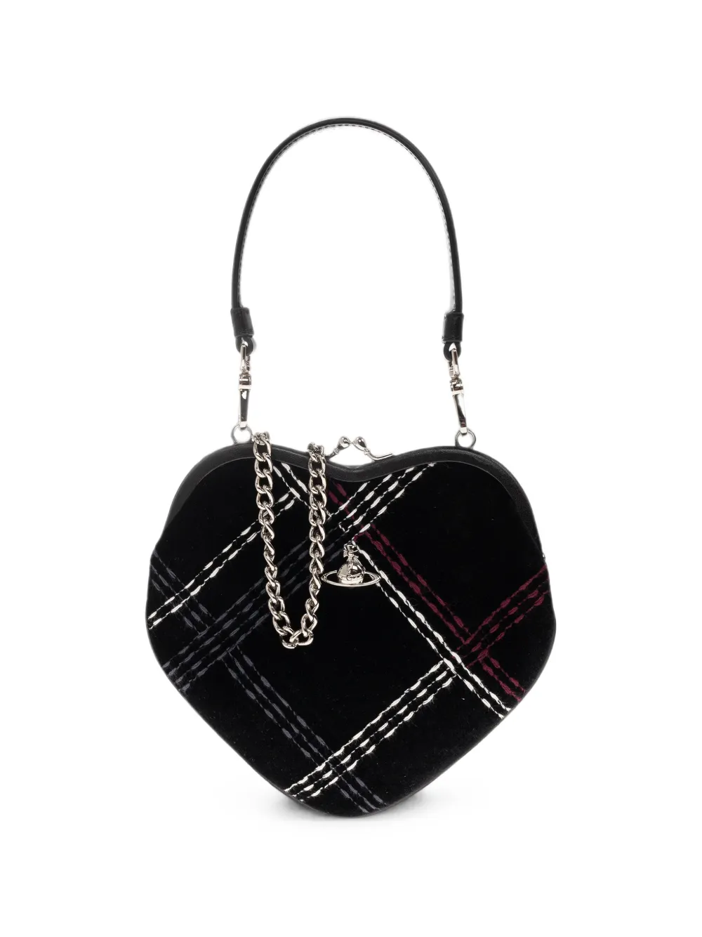 Vivienne Westwood Belle Heart check-print bag