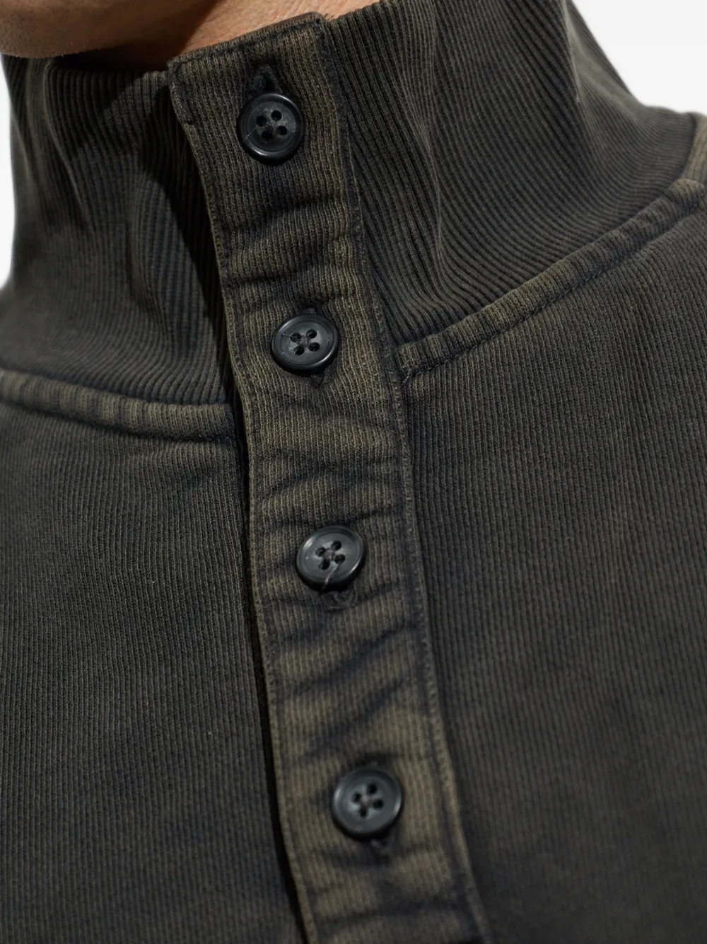 ENTIRE STUDIOS Port sweater met kraag en knoopsluiting Grijs