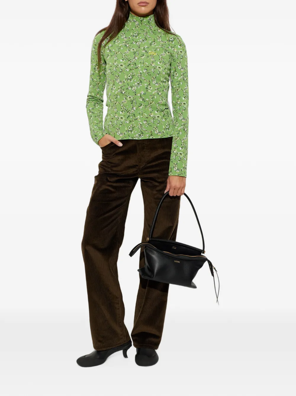 LOEWE Ribfluwelen broek Bruin