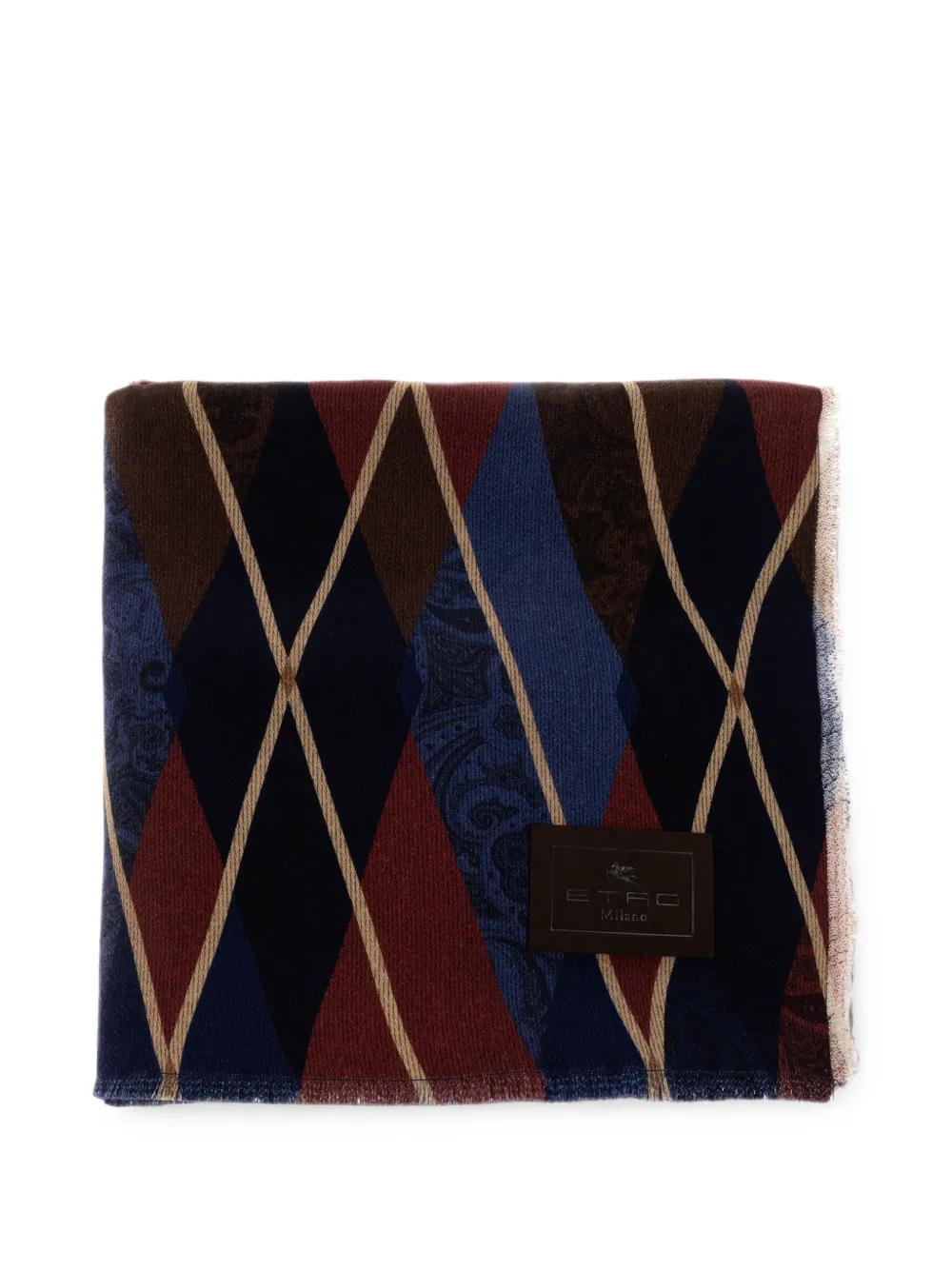 ETRO HOME couverture à motif cachemire - Bleu