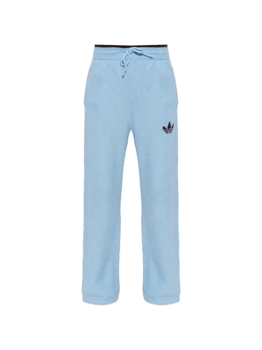 adidas logo-embroidered track pants - Blu