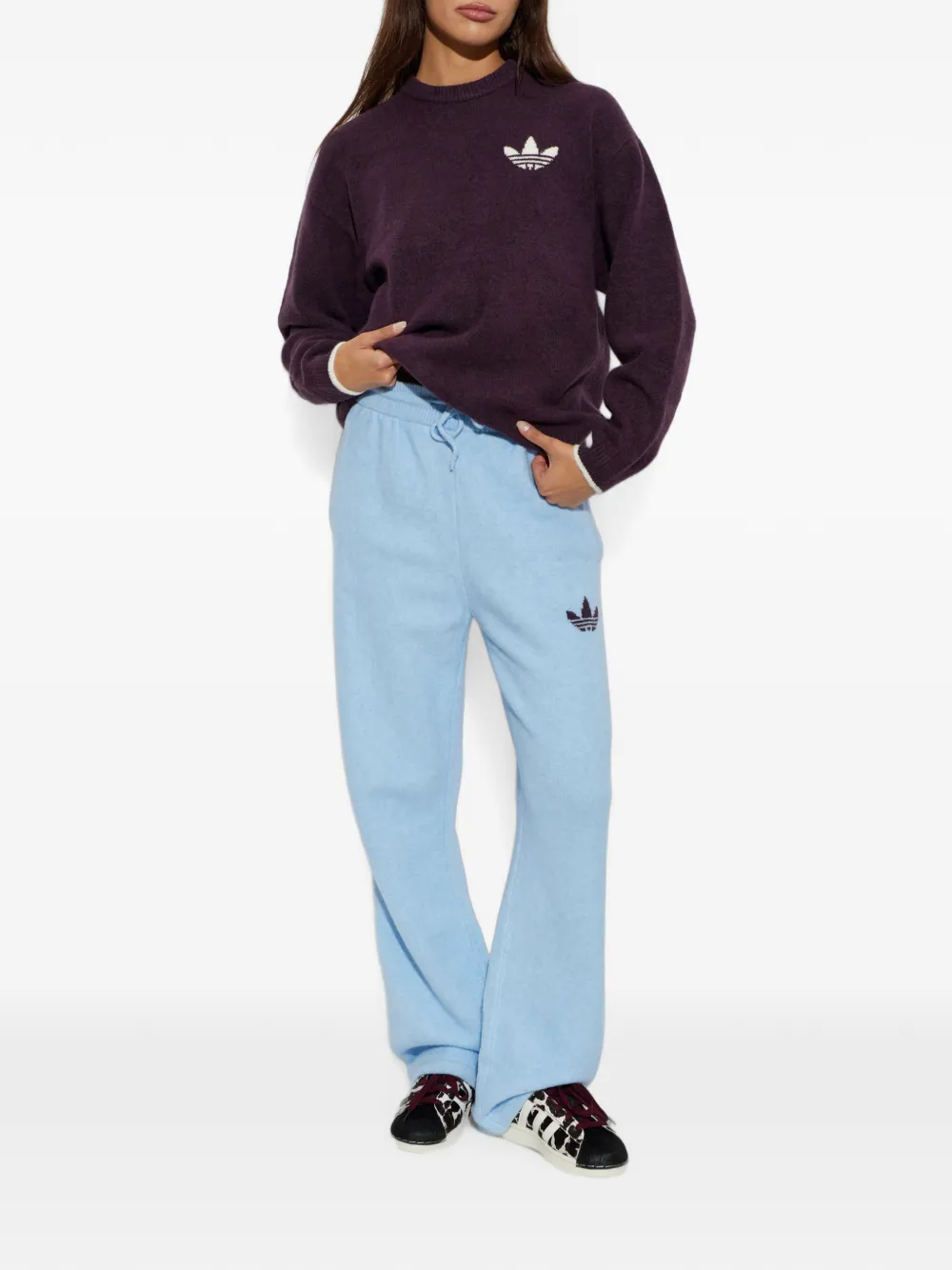 adidas Trainingsbroek met geborduurd logo Blauw