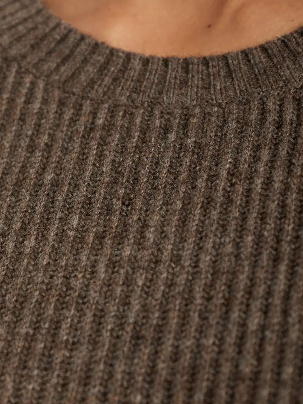 By Malene Birger Bianca ribbed-knit sweater Bruin
