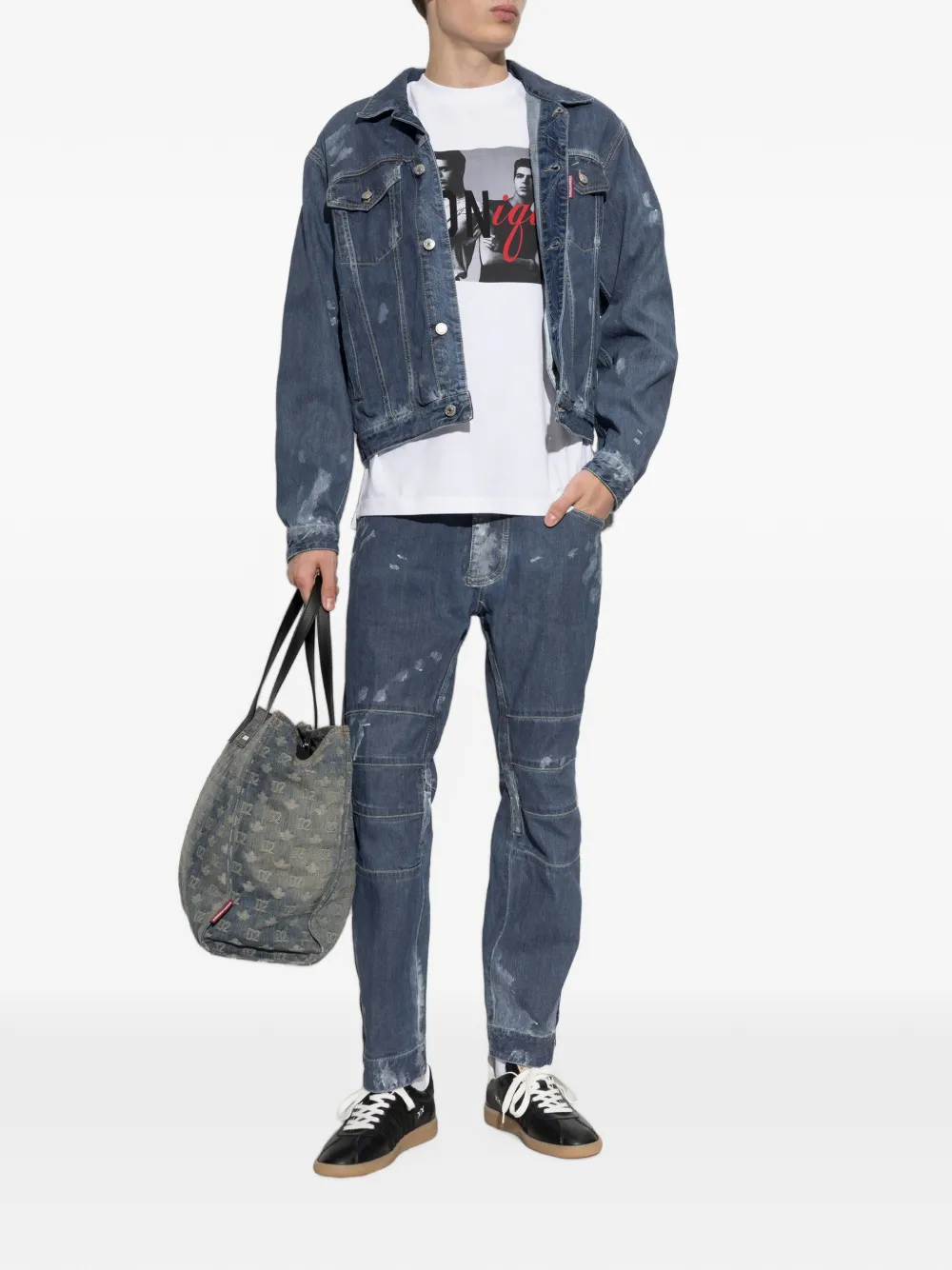 DSQUARED2 Jeans met vervaagde vlakken Blauw