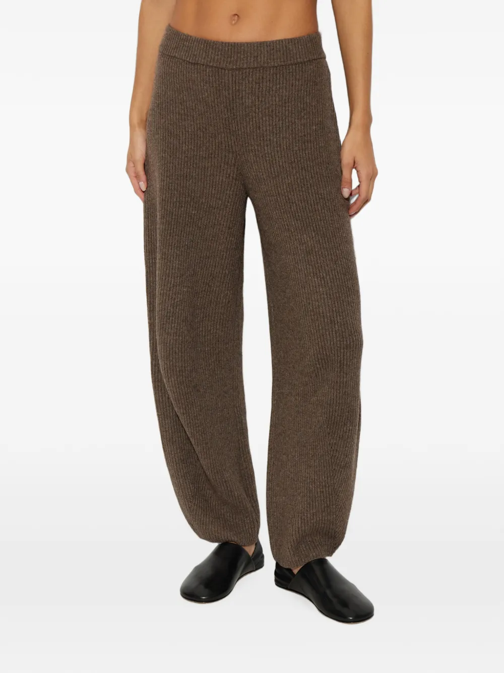 By Malene Birger Carmela ribgebreide broek Bruin
