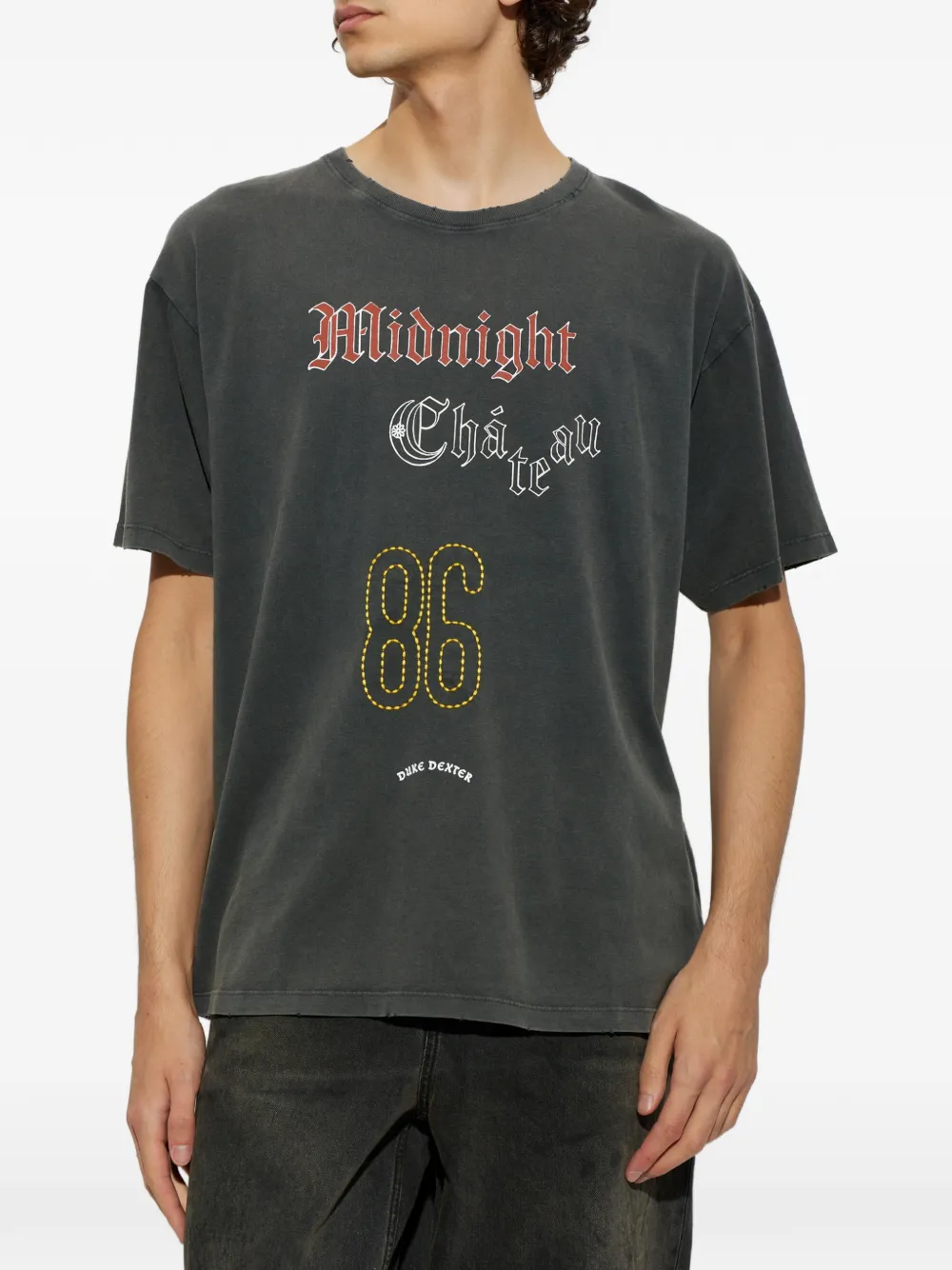 DUKE & DEXTER T-shirt met print Grijs