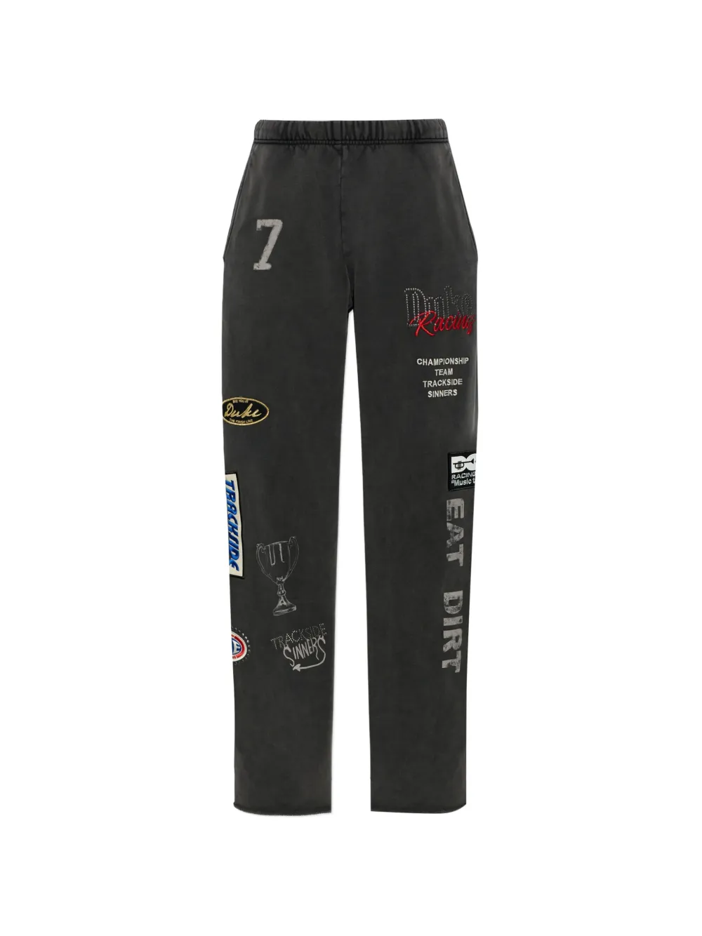 DUKE & DEXTER DR4 patch-detail track pants - Nero