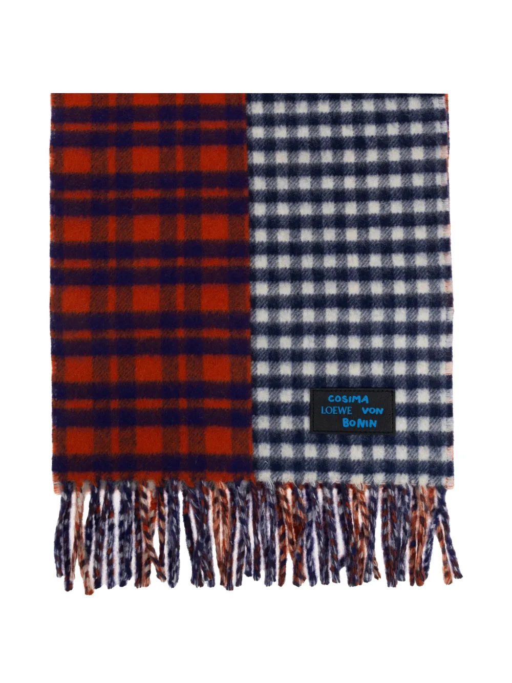 LOEWE x Cosima von Bonin checked scarf