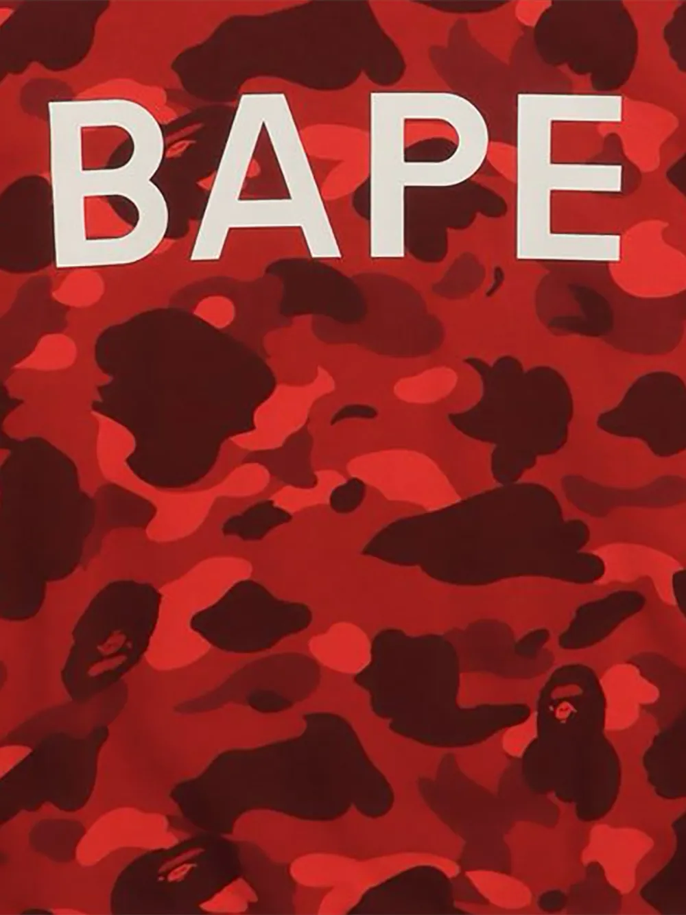 A BATHING APE camo sweater Rood