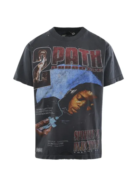 HELLSTAR graphic-print distressed T-shirt