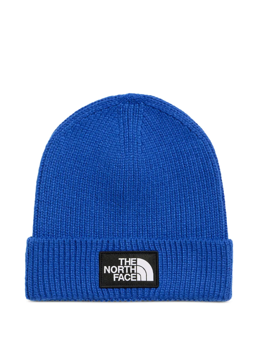 The North Face Kids Logo Box cuffed beanie hat Blauw