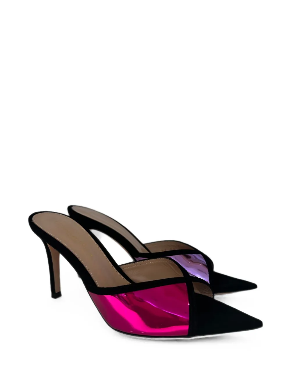 Gianvito Rossi metallic-leather sandals