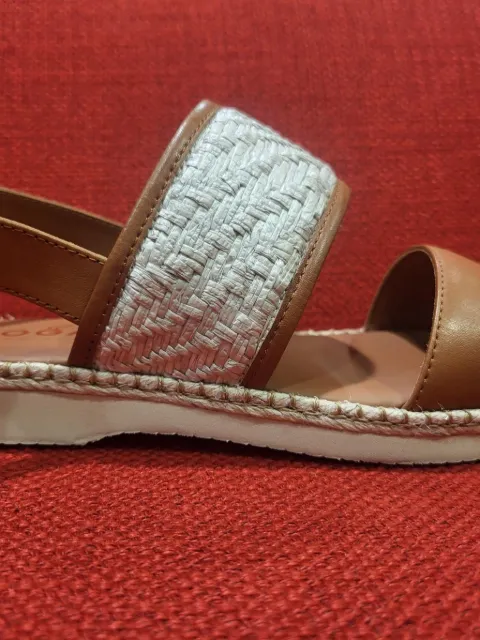 Hogan raffia-panel leather sandals