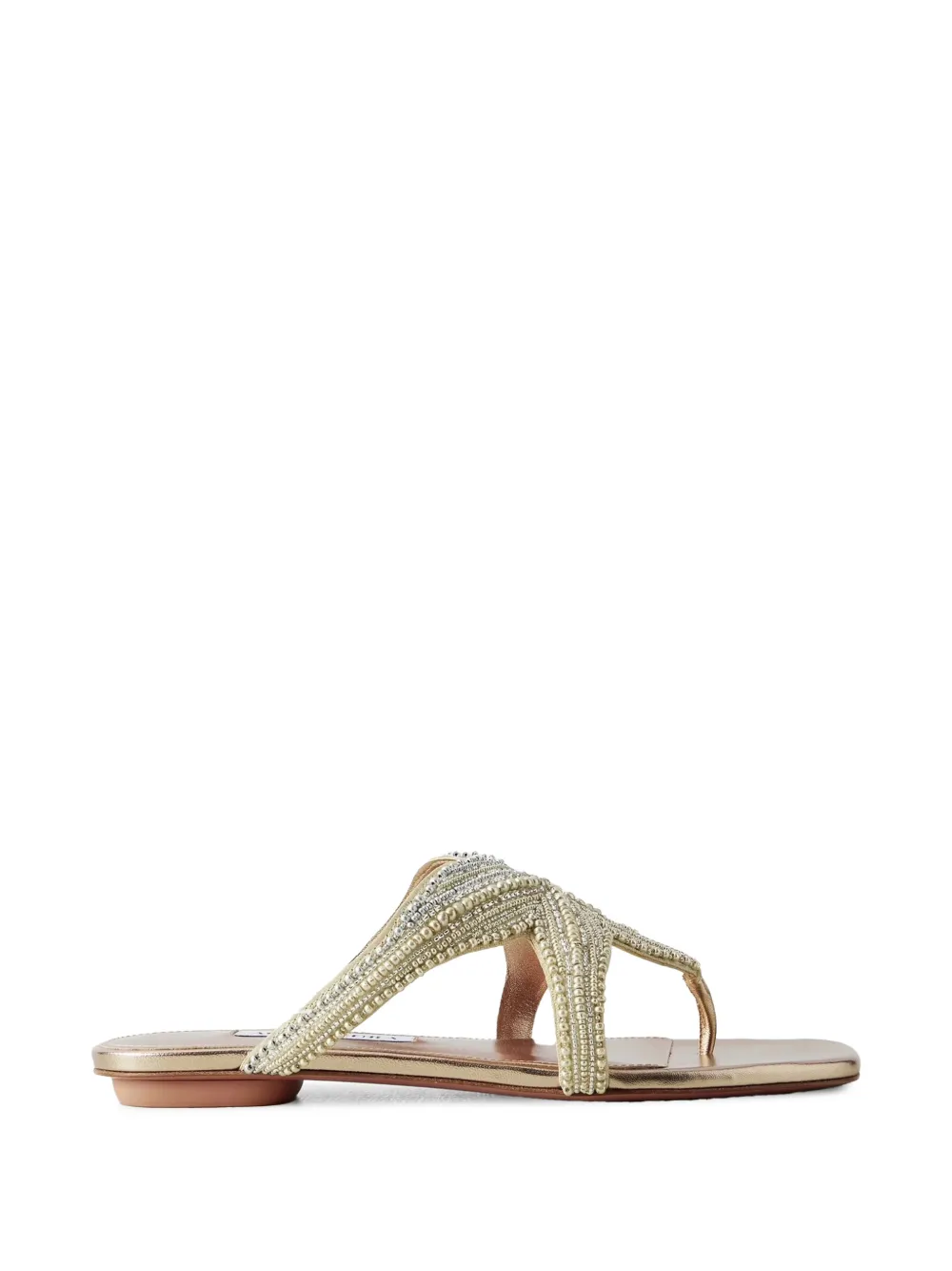 Aquazzura Reef Star beaded leather sandals