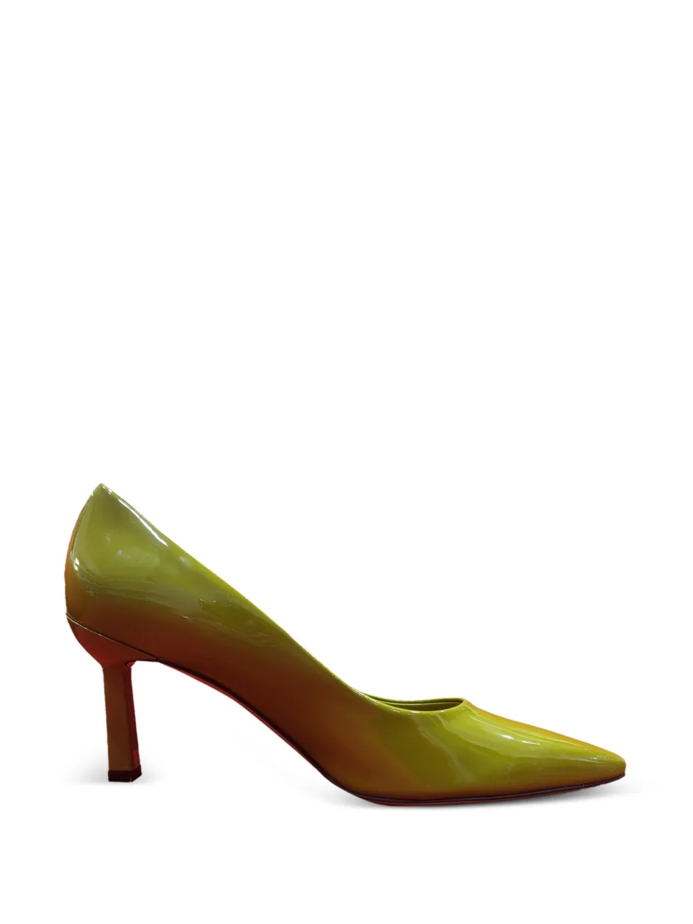 Ferragamo Justina patent leather pumps - Green