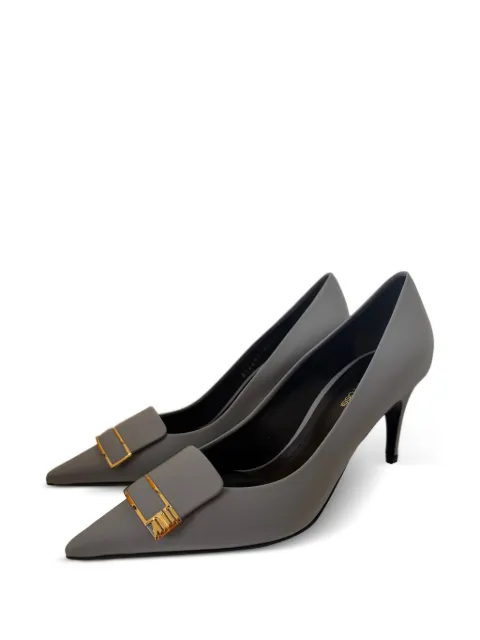 Sergio Rossi logo-plaque pointed-toe pumps