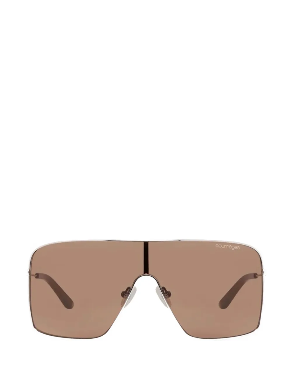 Courrèges 24 pilot-frame sunglasses - Argento