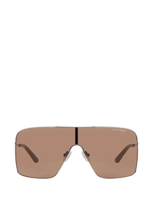 Courrèges 24 Pilot-frame Sunglasses in Silver