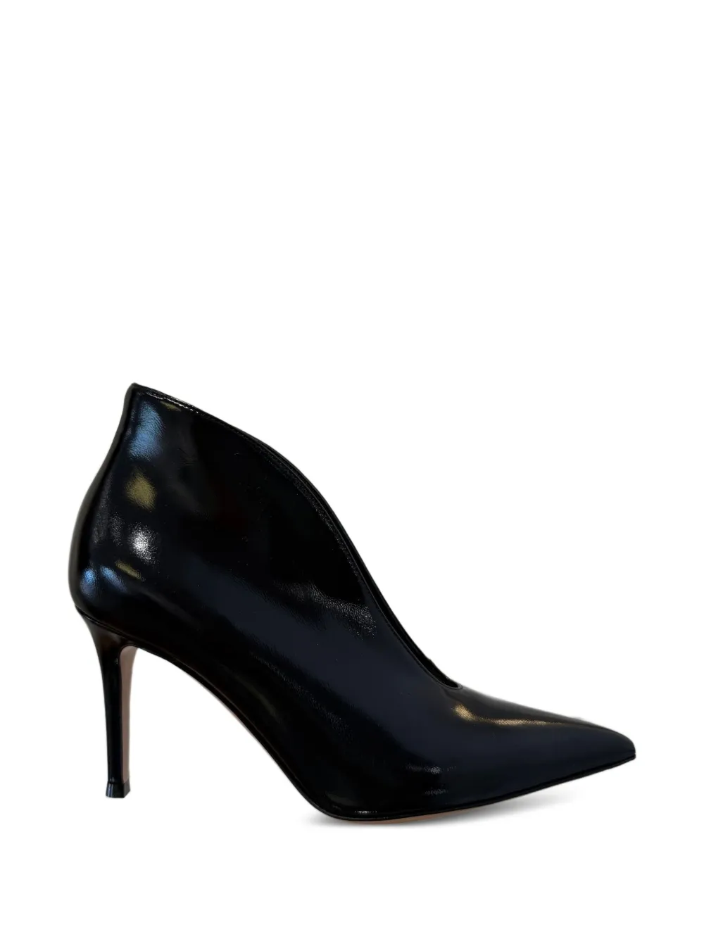 Gianvito Rossi Vania patent leather ankle boots - Black