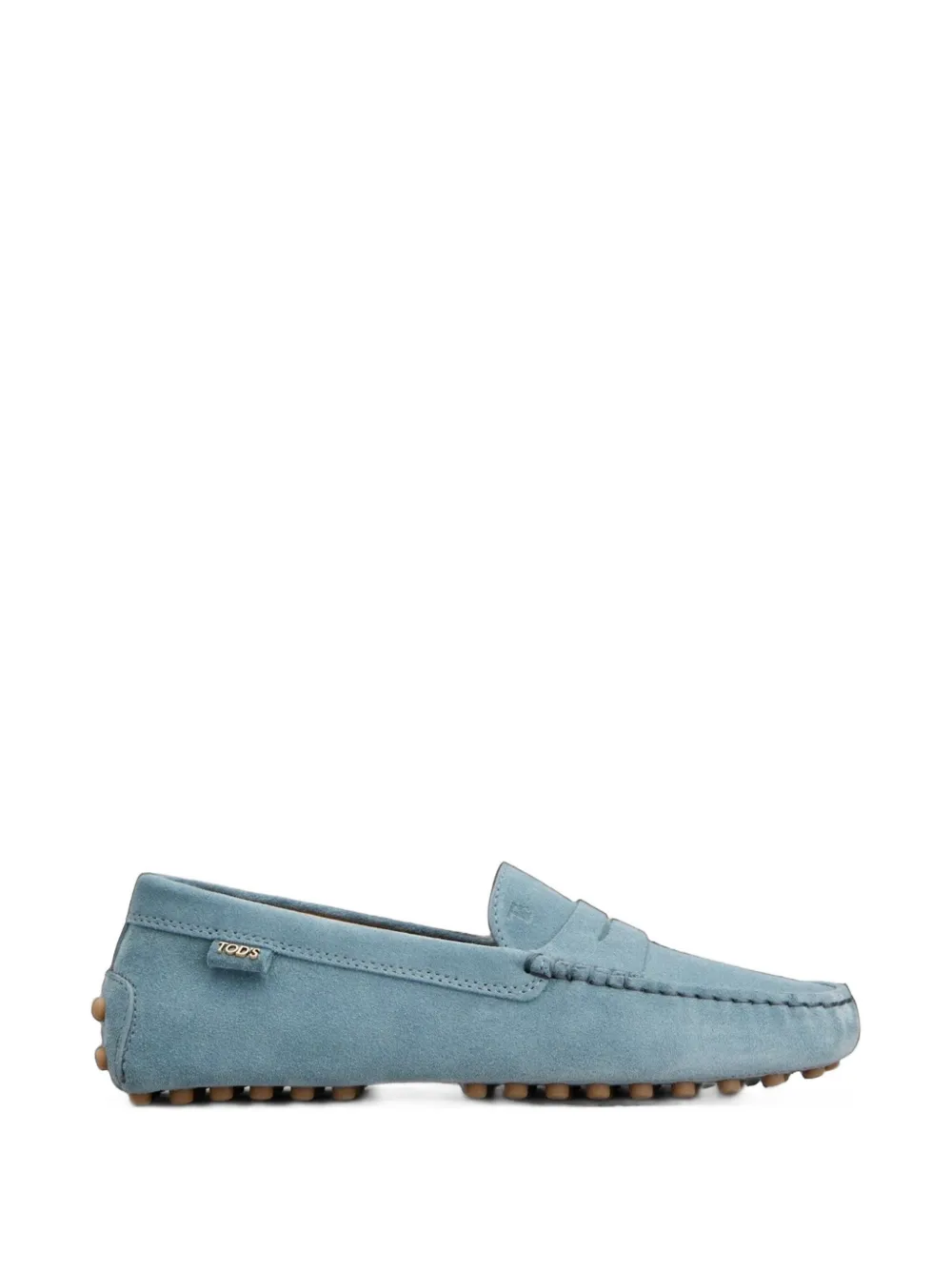 Tod's Gommino suede ballet flats - Blu