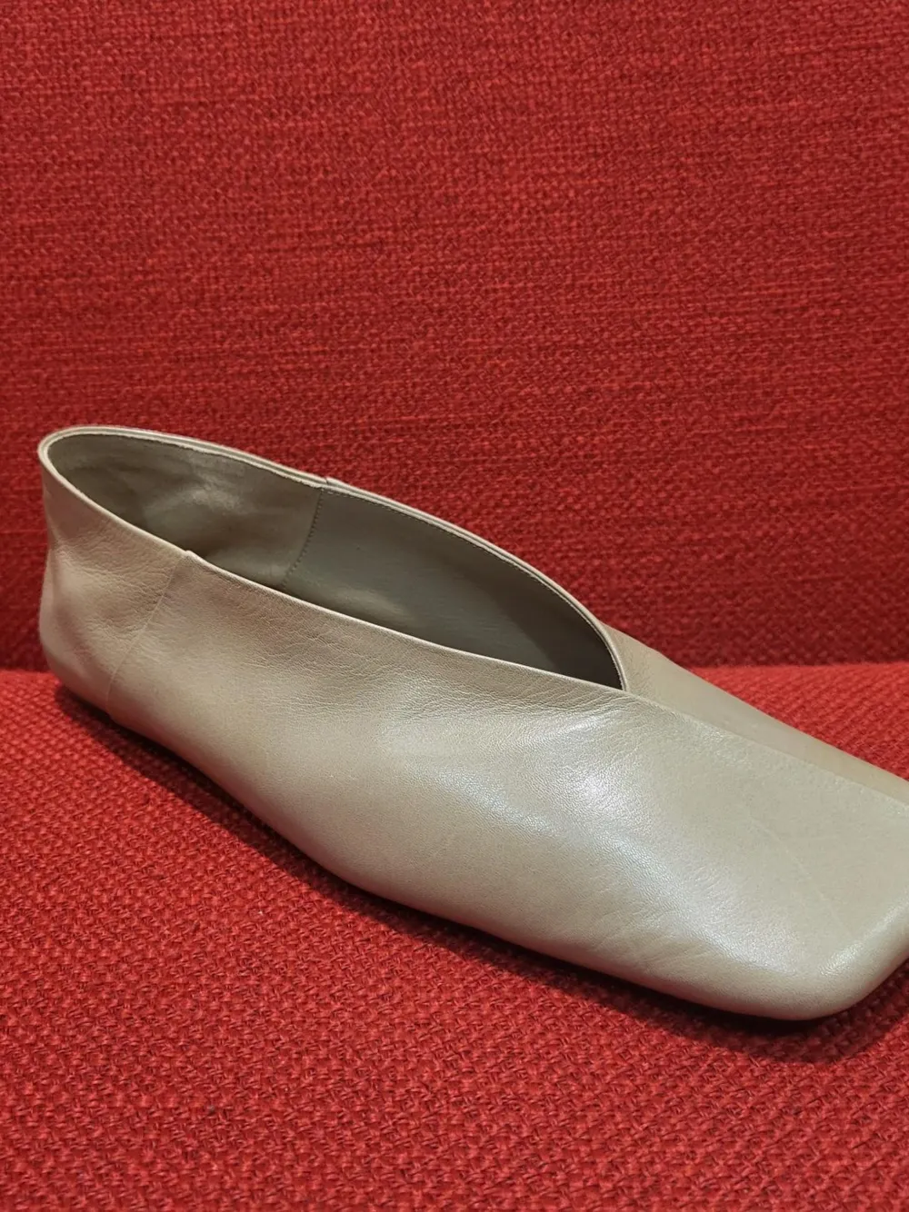 Jil Sander square-toe ballet flats - Toni neutri