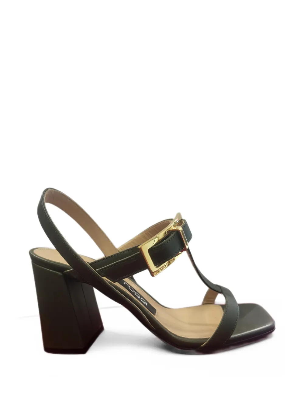 Sergio Rossi SR Nora buckle-detail heeled sandals - Grün