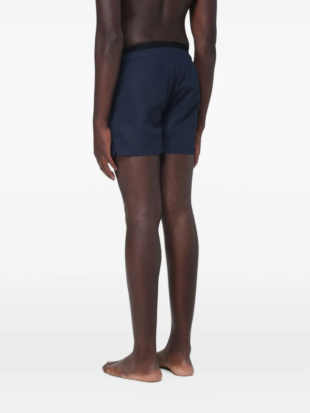 Ea7 Emporio Armani Zwembroek met trekkoord en logoband Blauw