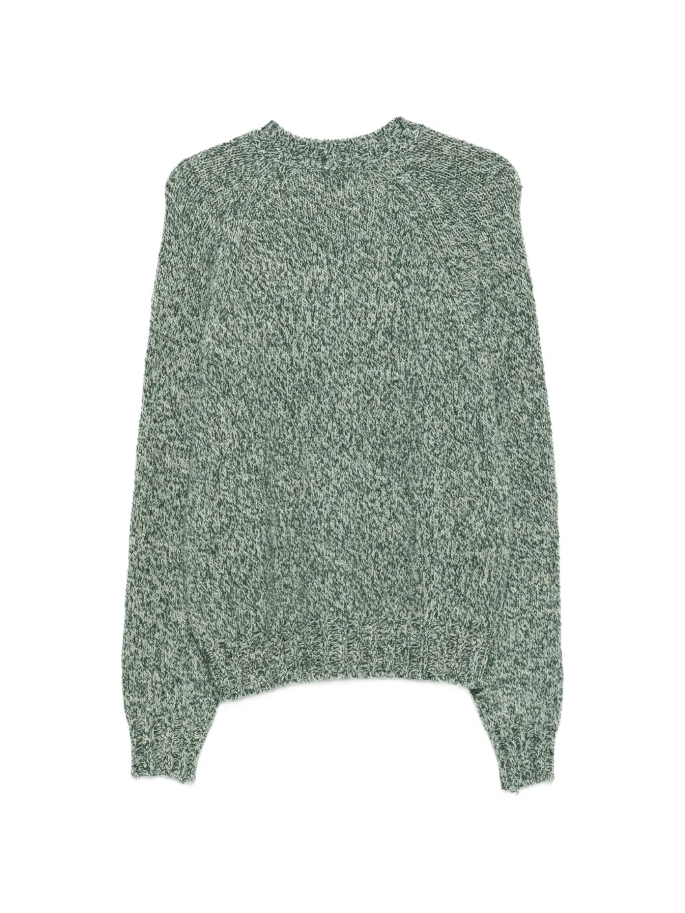 Ballantyne marl-knit raglan-sleeve sweater Groen
