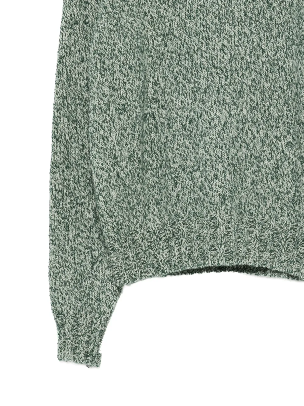 Ballantyne marl-knit raglan-sleeve sweater Groen