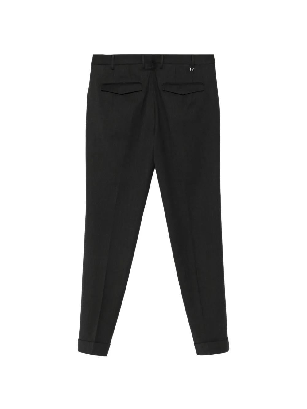 PT Torino pleated-detail turn-up trousers Grijs