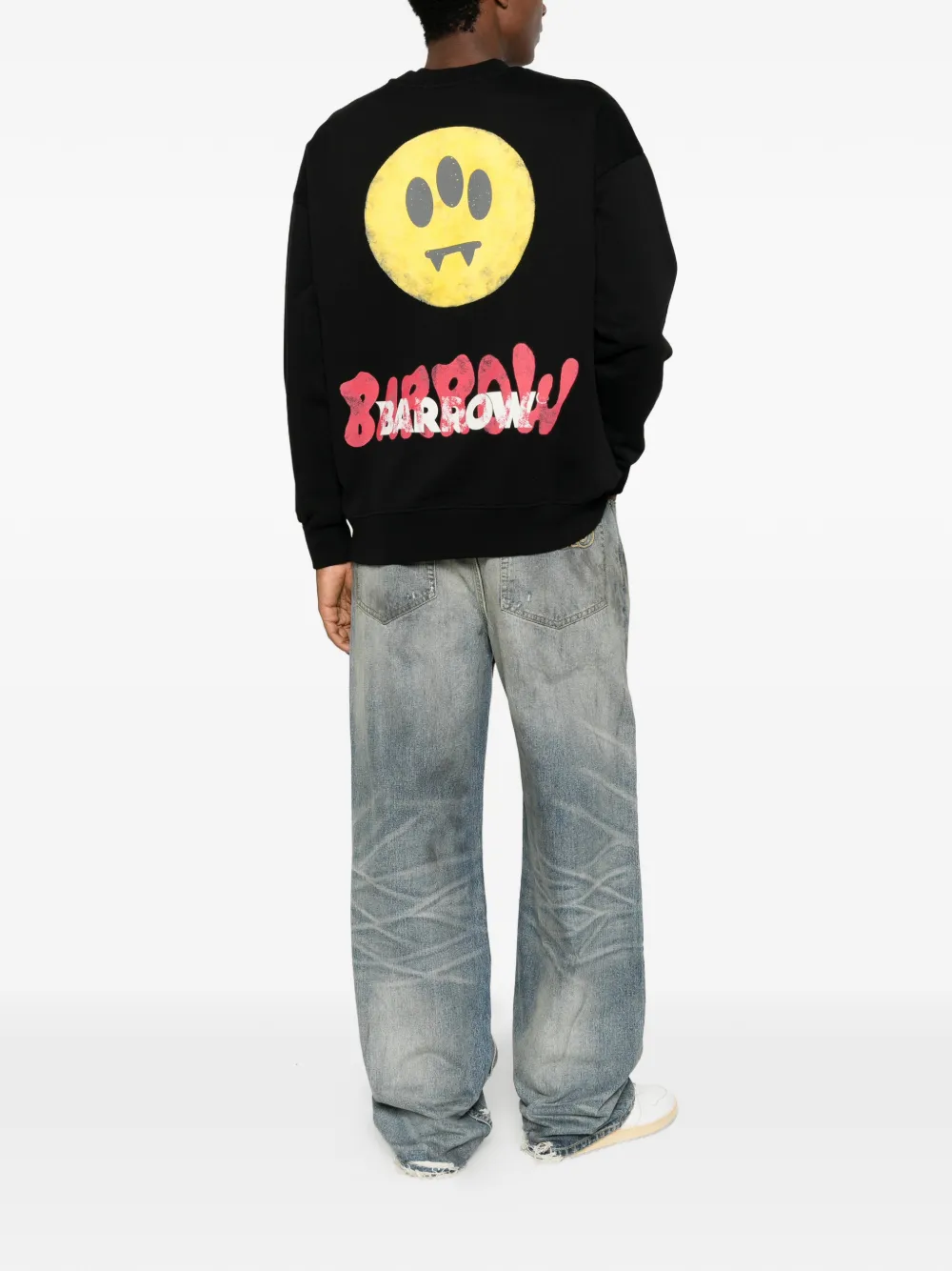 BARROW Sweater met logoprint Zwart
